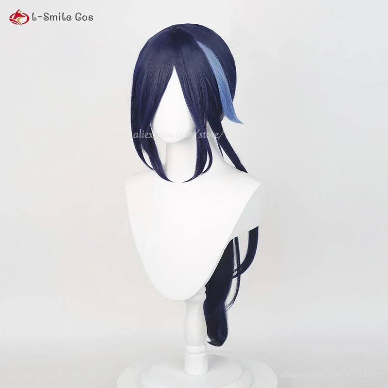 Anime Cosplay Blue Hair - xiaoxiao Fontaine Clorinde Cosplay Wig 80cm