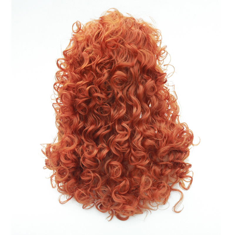 Anime Wigs Brave Legend Brave  - Anime Cosplay Orange Hair ulasan dan harga