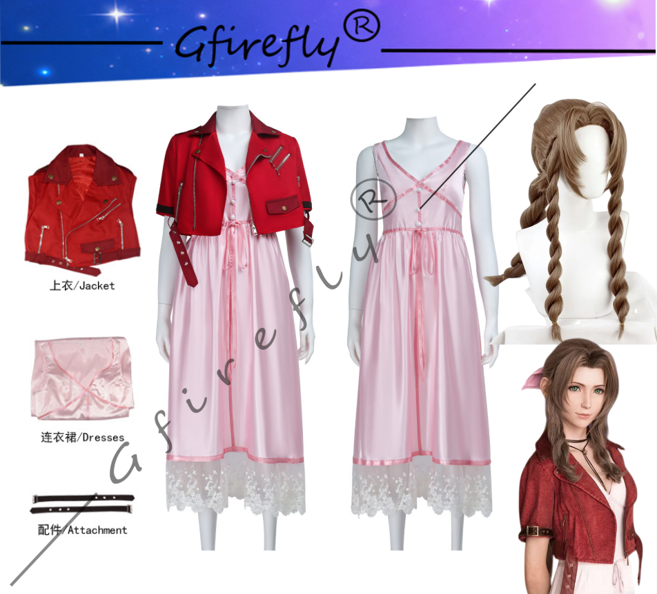 Game Final Fantasy VII Aerith  - Anime Cosplay Manga ulasan dan harga