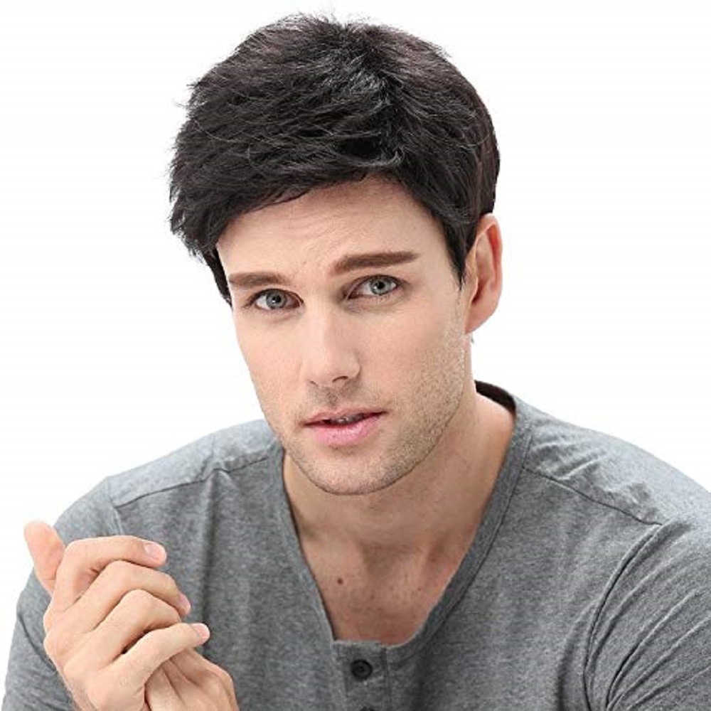 Men Synthetic Short Wigs Wigs  - Anime Cosplay For Black Guys ulasan dan harga