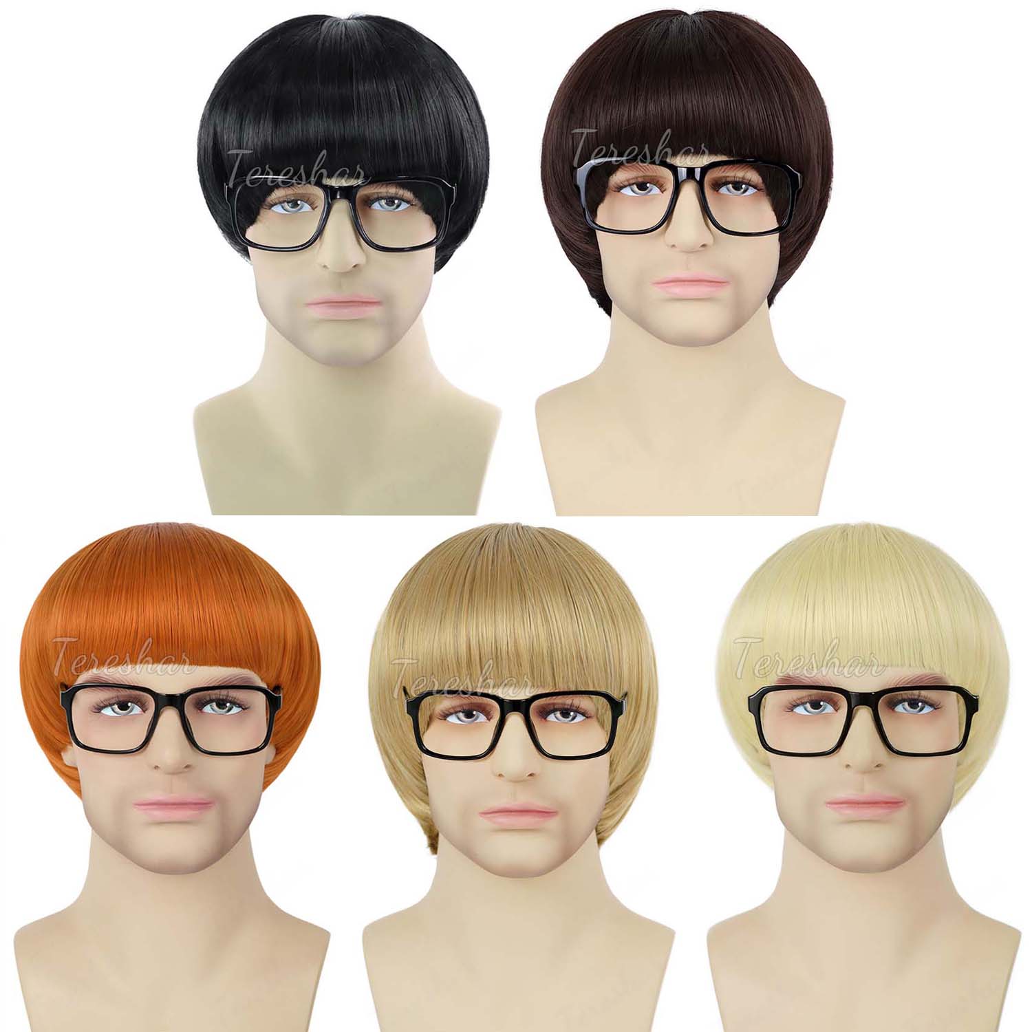Synthetic Short Orange Cosplay - Anime Cosplay Orange Hair ulasan dan harga