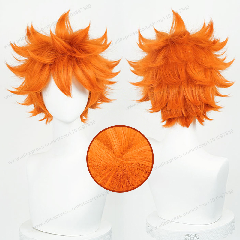 Hinata Shoyo Cosplay Wig 26cm  - Anime Cosplay Orange Hair ulasan dan harga