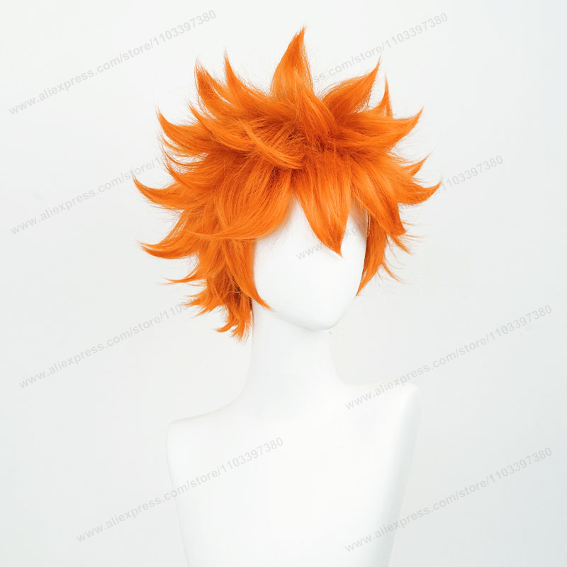 Hinata Shoyo Cosplay Wig 26cm  - Anime Cosplay Orange Hair ulasan dan harga