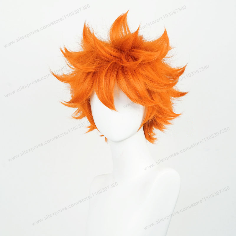 Hinata Shoyo Cosplay Wig 26cm  - Anime Cosplay Orange Hair ulasan dan harga