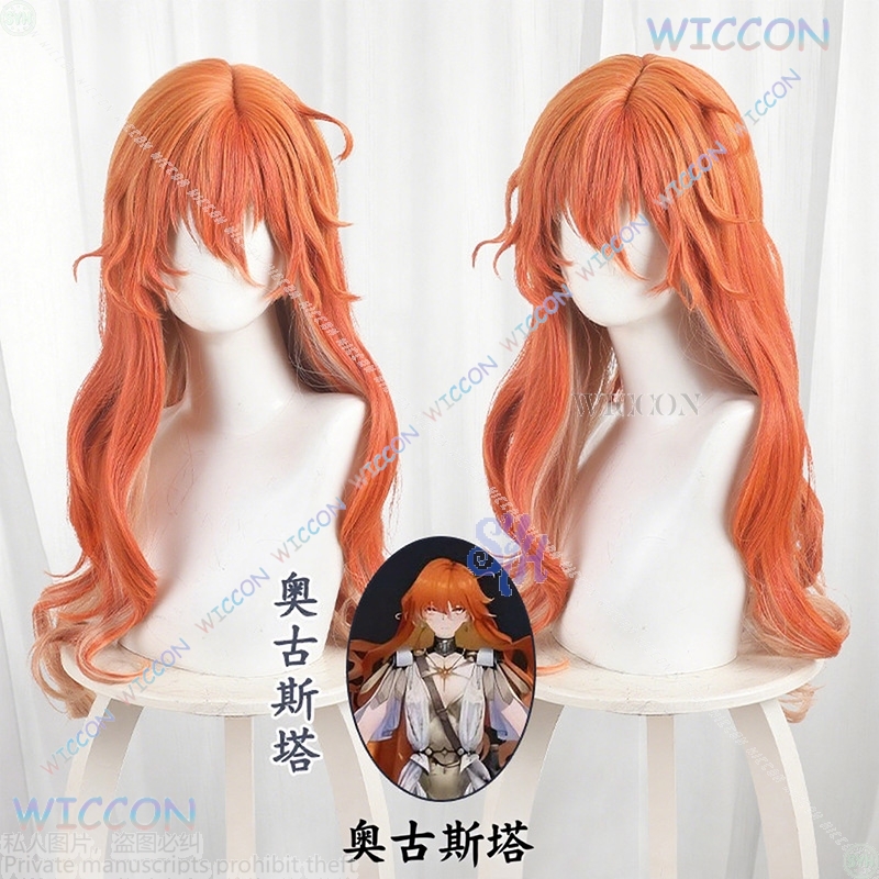 Anime Game Wuthering Waves Cos - Anime Cosplay Orange Hair ulasan dan harga
