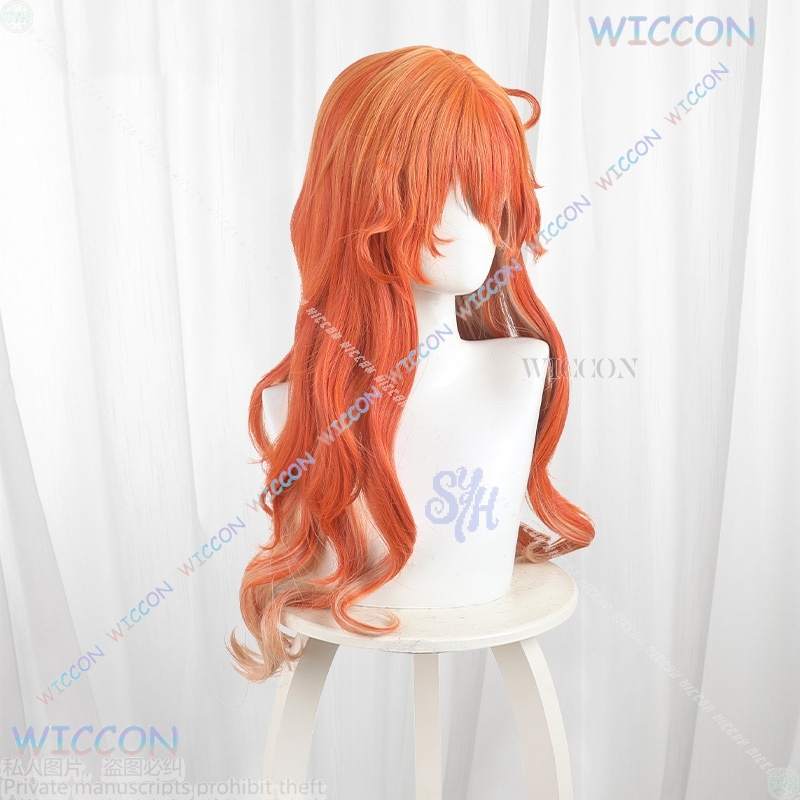 Anime Game Wuthering Waves Cos - Anime Cosplay Orange Hair ulasan dan harga