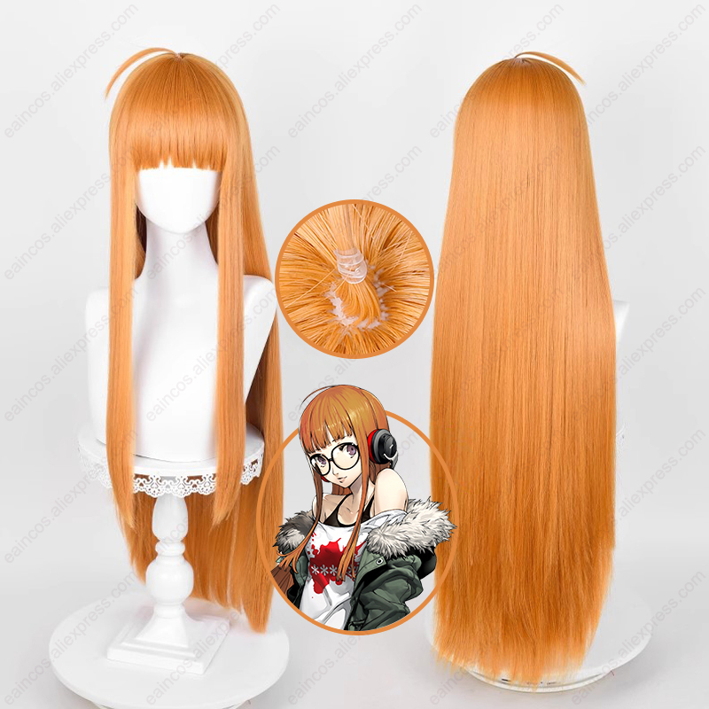 Anime Futaba Sakura Cosplay Wi - Anime Cosplay Orange Hair ulasan dan harga