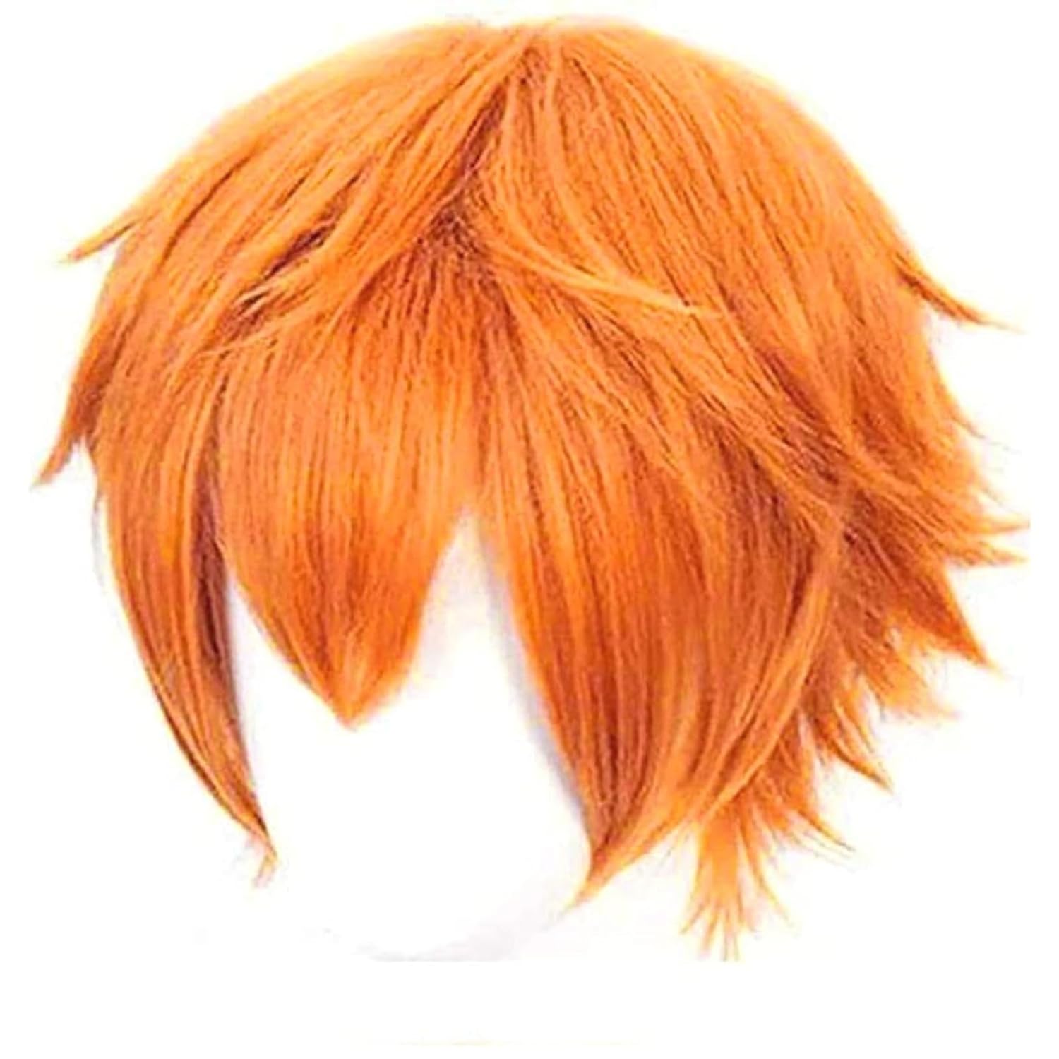 Short Orange Wig for Men Orang - Anime Cosplay Orange Hair ulasan dan harga