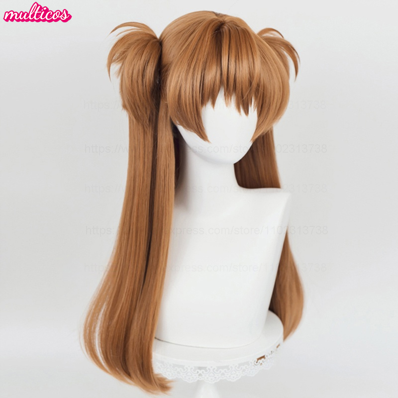 High Quality Anime EVA Asuka L - Anime Cosplay Orange Hair ulasan dan harga