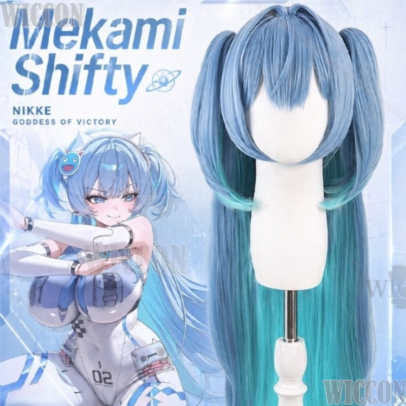 GODDESSS Game VICTORYSS Cospla - Anime Cosplay Blue Hair ulasan dan harga