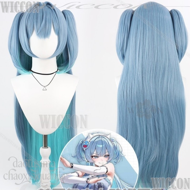 GODDESSS Game VICTORYSS Cospla - Anime Cosplay Blue Hair ulasan dan harga