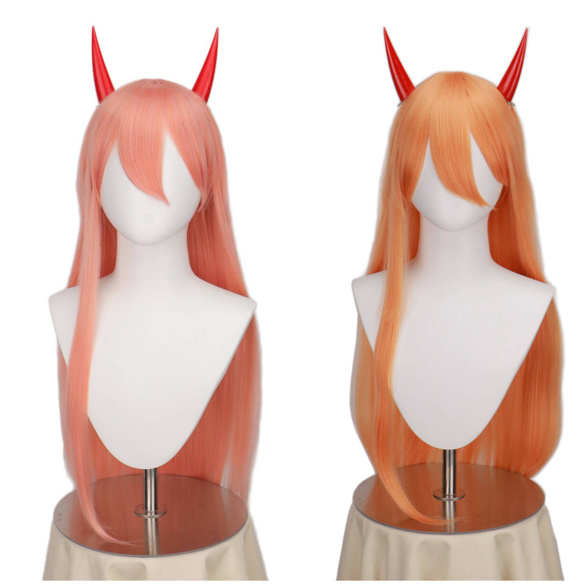 Anime Chainsaw Man Makima Powe - Anime Cosplay Orange Hair ulasan dan harga