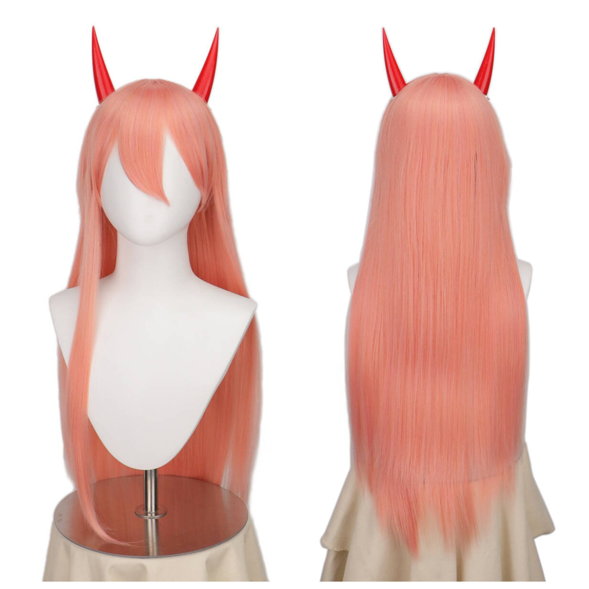 Anime Chainsaw Man Makima Powe - Anime Cosplay Orange Hair ulasan dan harga