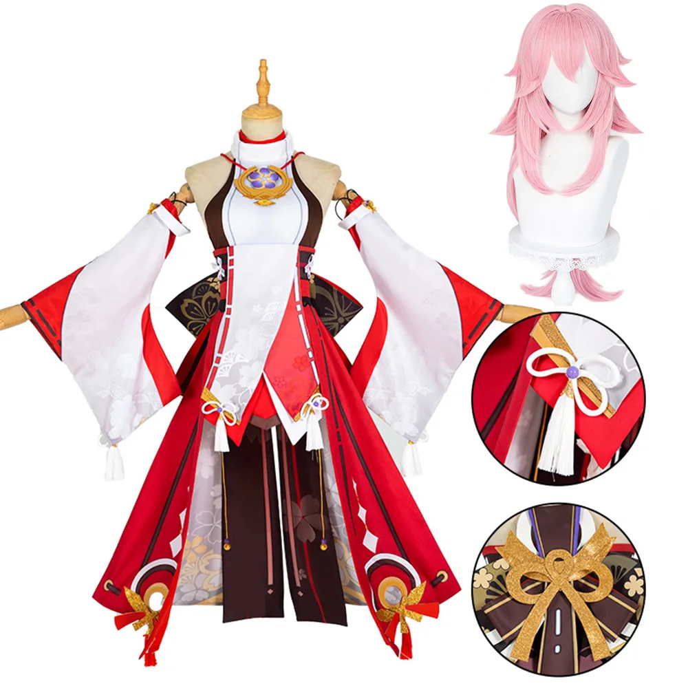 Genshin Impact Yae Miko Guuji  - Cosplay Anime Yae Miko ulasan dan harga