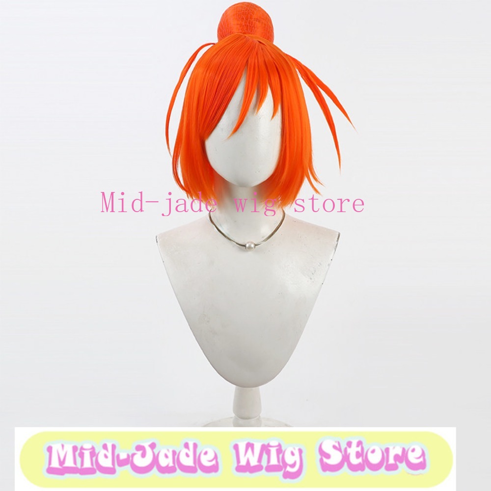 Smile PreCure Akane Hino Cospl - Anime Cosplay Orange Hair ulasan dan harga