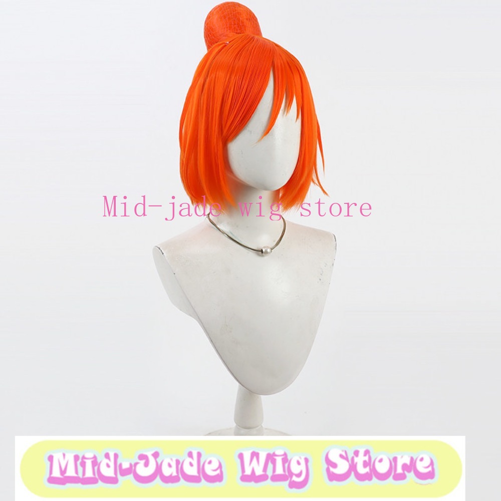 Smile PreCure Akane Hino Cospl - Anime Cosplay Orange Hair ulasan dan harga