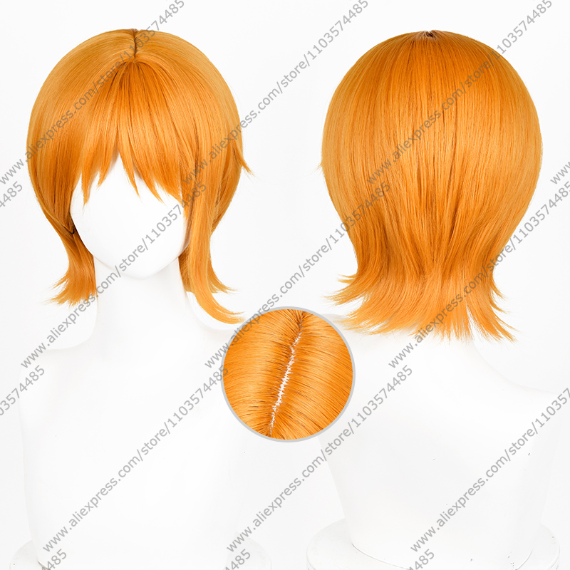 Anime Nami Cosplay Wigs 30cm O - Anime Cosplay Orange Hair ulasan dan harga