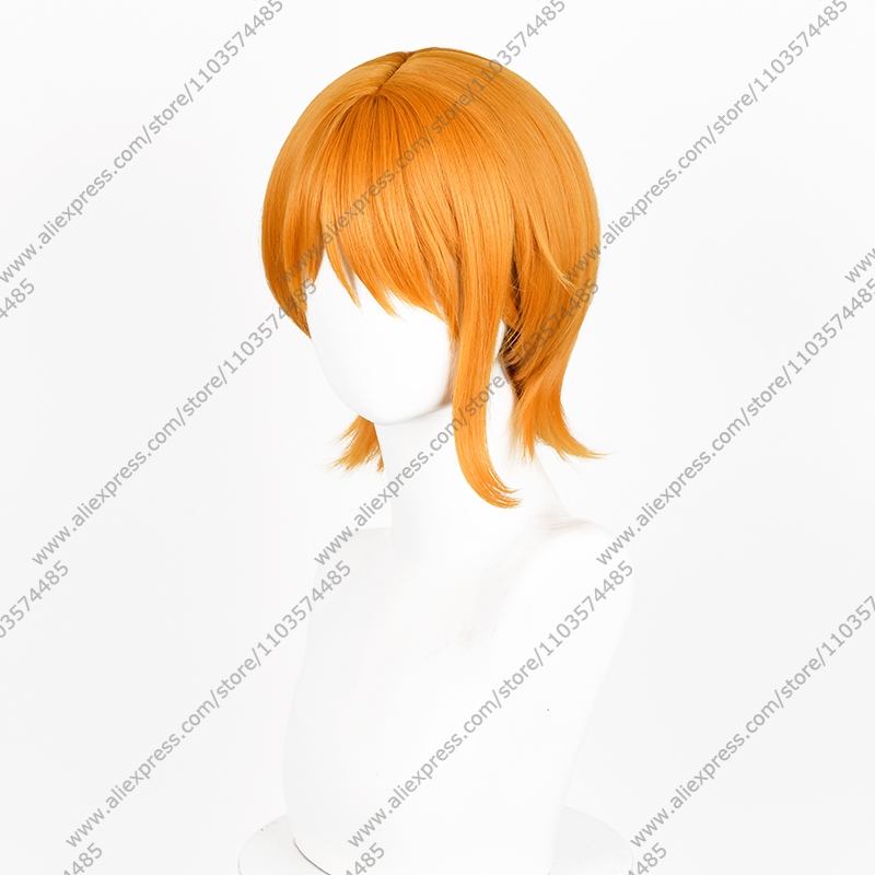 Anime Nami Cosplay Wigs 30cm O - Anime Cosplay Orange Hair ulasan dan harga